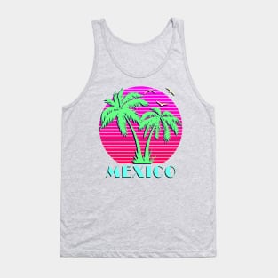 Mexico Palm Trees Sunset Tank Top